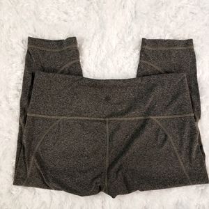 Athleta cropped leggings gray large petite